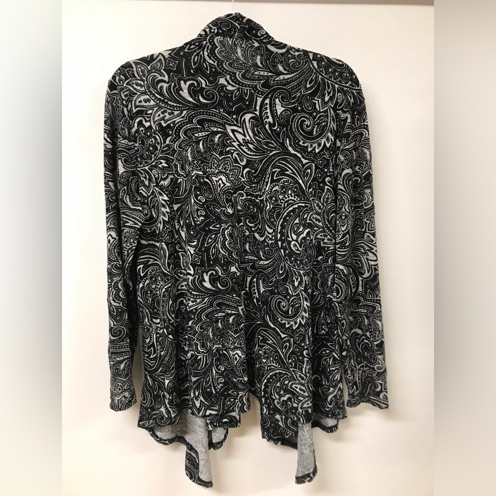 Women's Long Sleeve Paisley Design Long Top T Shirt Clothing Blouse Top Sweater - Picture 2 of 4